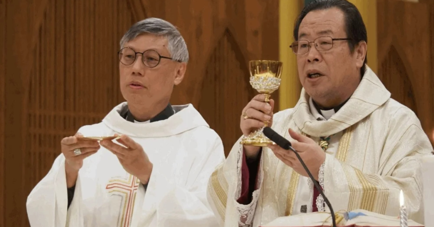 Le chef de l’église catholique chinoise Joseph Li à HK, soirée Beaujolais nouveau jeudi 16 novembre