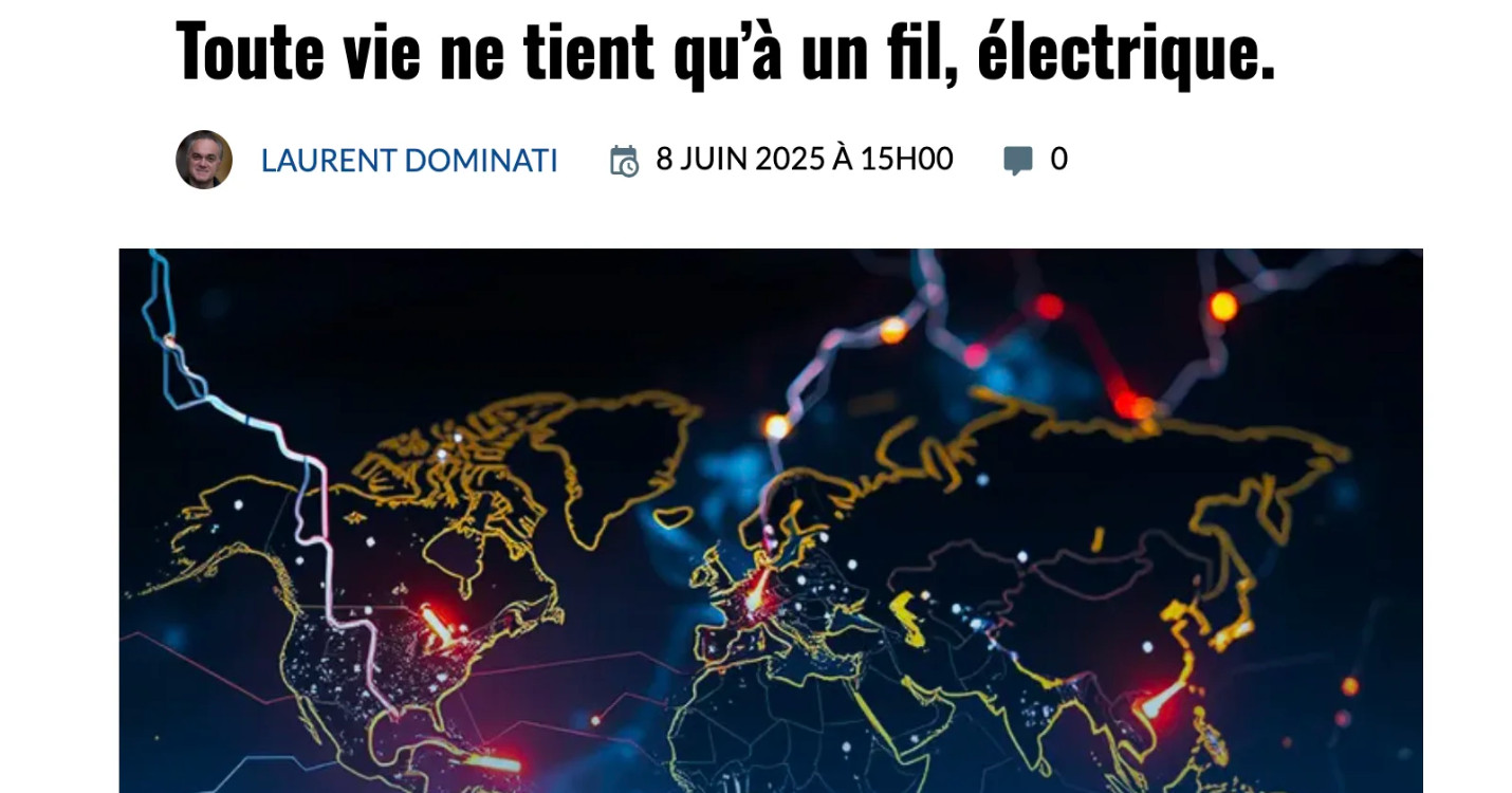 Toute vie ne tient qu’à un fil, électrique